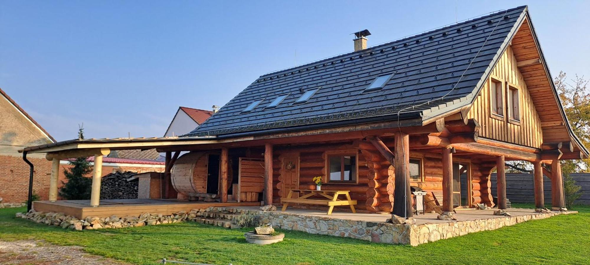 Wellness Srub U Holubu Villa Malsice Buitenkant foto