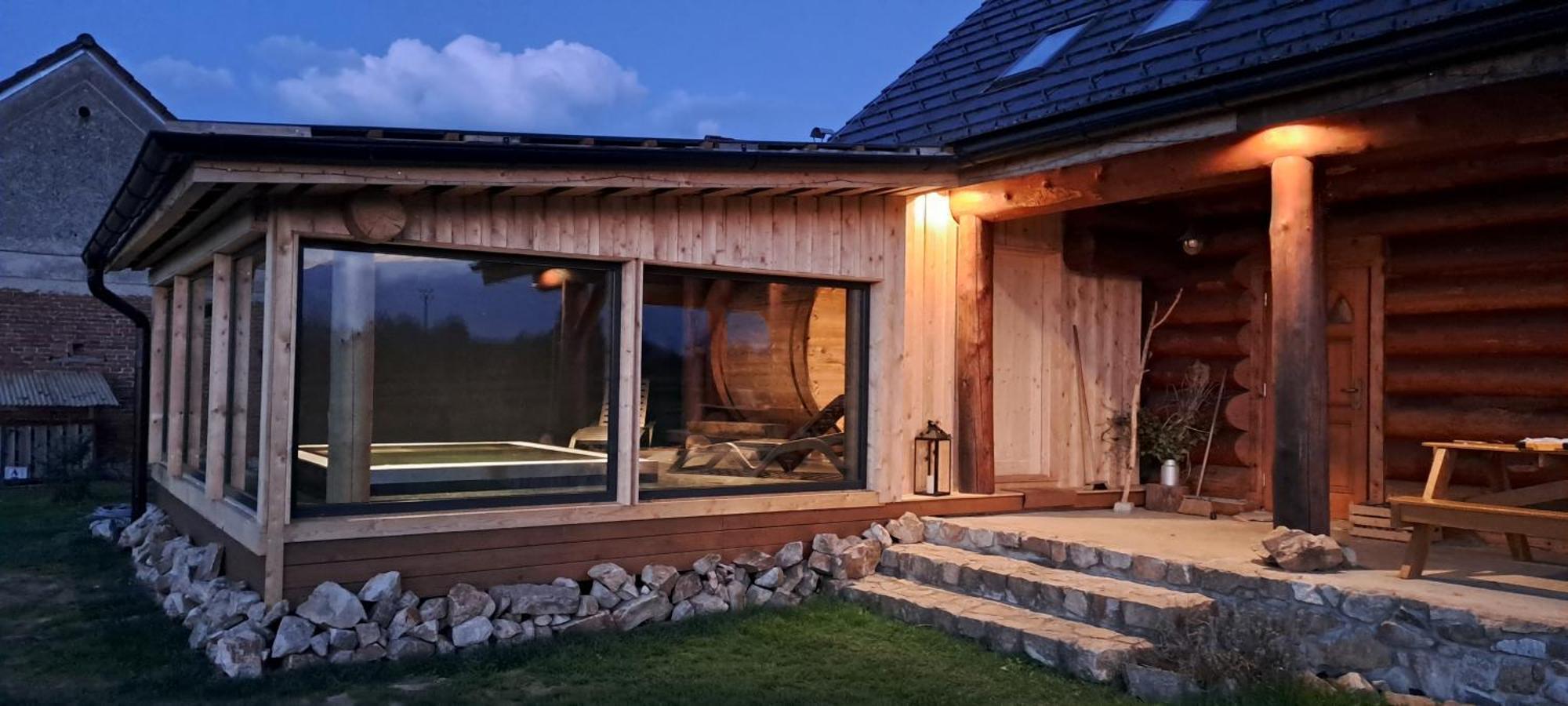 Wellness Srub U Holubu Villa Malsice Buitenkant foto